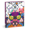 The Liberty London Liberty 9 x 12 Paint by Number Kit Glastonbury features a vibrant floral design in pink, blue, green, yellow, orange, white, and purple with a central purple label and premium acrylic paints.