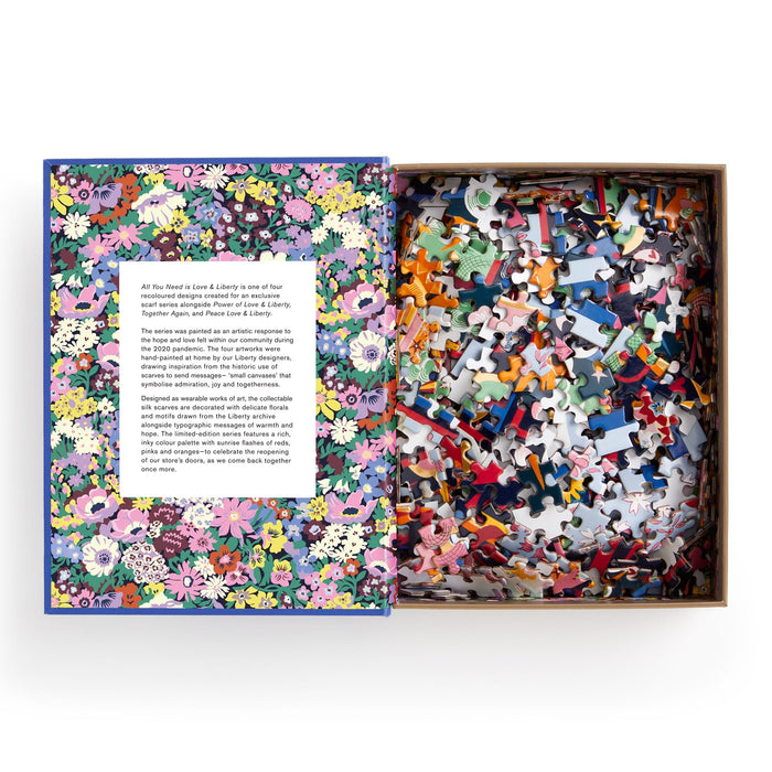 Liberty All You Need is Love 500 Piece Book Puzzle 500 Piece Puzzles Liberty of London Ltd
