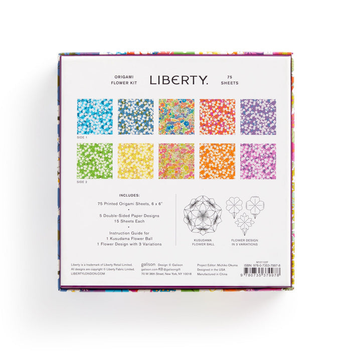 Liberty Classic Floral Origami Flower Kit Origami Liberty of London Ltd