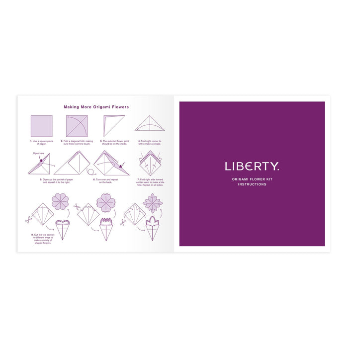Liberty Classic Floral Origami Flower Kit Origami Liberty of London Ltd