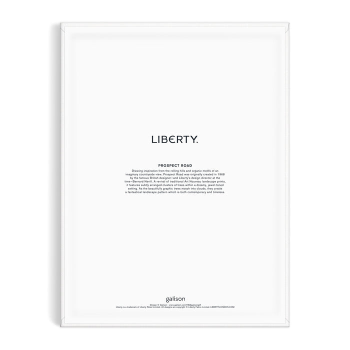 A modern, minimal 9 x 12 Paint by Number Kit from Liberty London features LIBERTY. in bold with a paragraph of smaller text—perfect for accenting any space on Prospect Road.