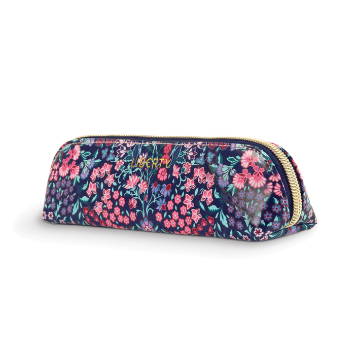 Liberty Tanjore Gardens Tile Navy Pencil Case Galison