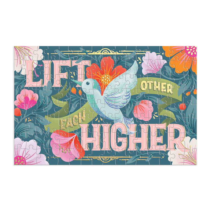 Lift Each Other Higher 128 Piece Matchbox Puzzle Galison