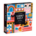 Lisa Congdon Rabbit Quilt 144 Piece Wood Puzzle Wooden Puzzles Lisa Congdon