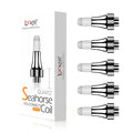 Lookah quartz seahorse coils packaging with coils displayed on a white background