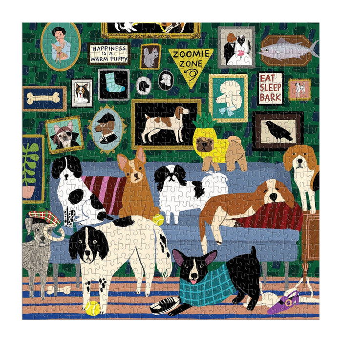 Lounge Dogs 500 Piece Puzzle 500 Piece Puzzles Anne Bentley