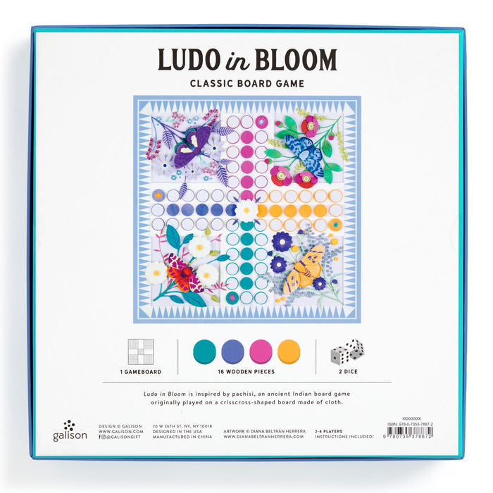 Ludo In Bloom Classic Board Game Set Board Games Diana Beltrán Herrera
