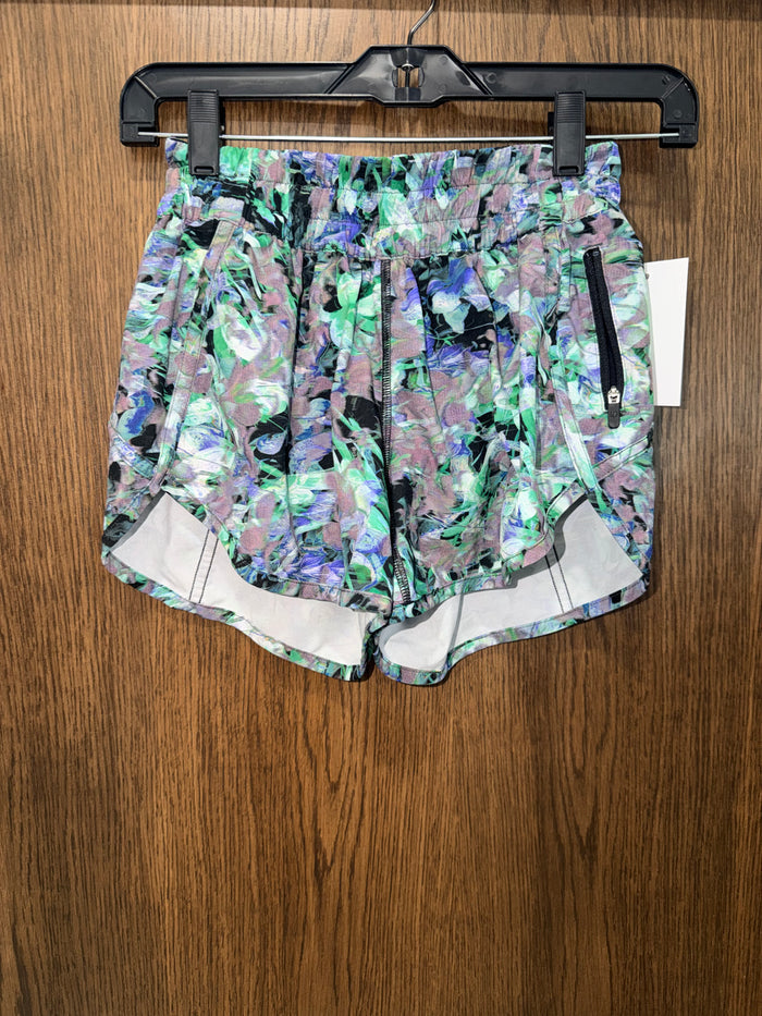 Lululemon Track That Mid-Rise Lined Shorts 5" Rapid Flourish Multi Size 4