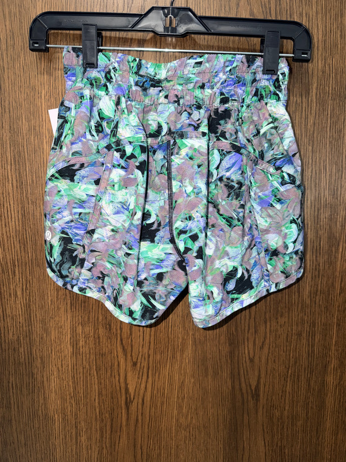 Lululemon Track That Mid-Rise Lined Shorts 5" Rapid Flourish Multi Size 4