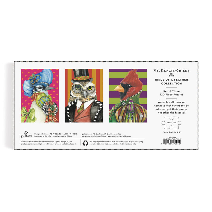 MacKenzie-Childs Birds of a Feather Collection Puzzle Set Galison