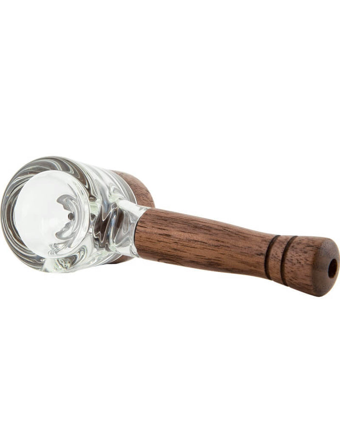 Marley Natural - Glass Spoon Pipe with Wood Accents Marley Natural