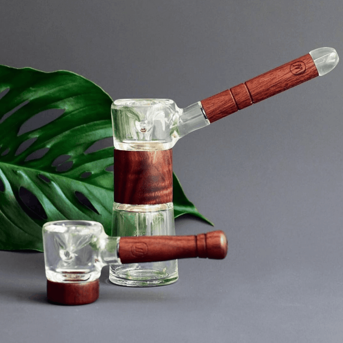 Marley Natural - Glass Spoon Pipe with Wood Accents Marley Natural