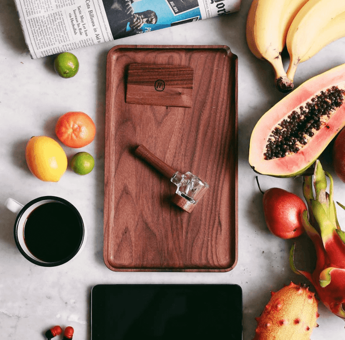 Marley Natural - Glass Spoon Pipe with Wood Accents Marley Natural