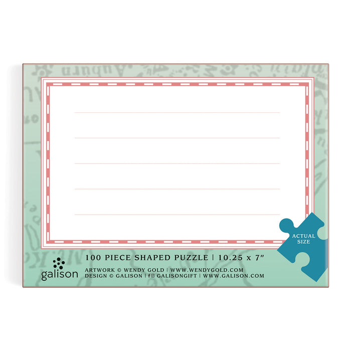 Massachusetts Mini Shaped Puzzle Galison