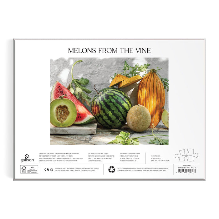 Melons from the Vine 1000 Piece Puzzle 1000 Piece Puzzles Bella Karragiannidis