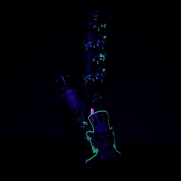 Melting Uncle Sam Beaker Glass Bong - 10"