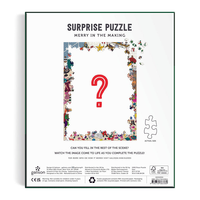Merry In The Making 1000 Piece Surprise Puzzle Jigsaw Puzzle Hye Jin Chung