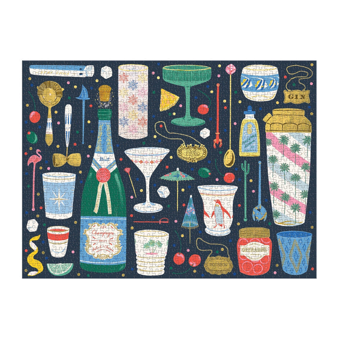 Merry Mixer 1000 Piece Foil Puzzle Jigsaw Puzzle Emily Taylor