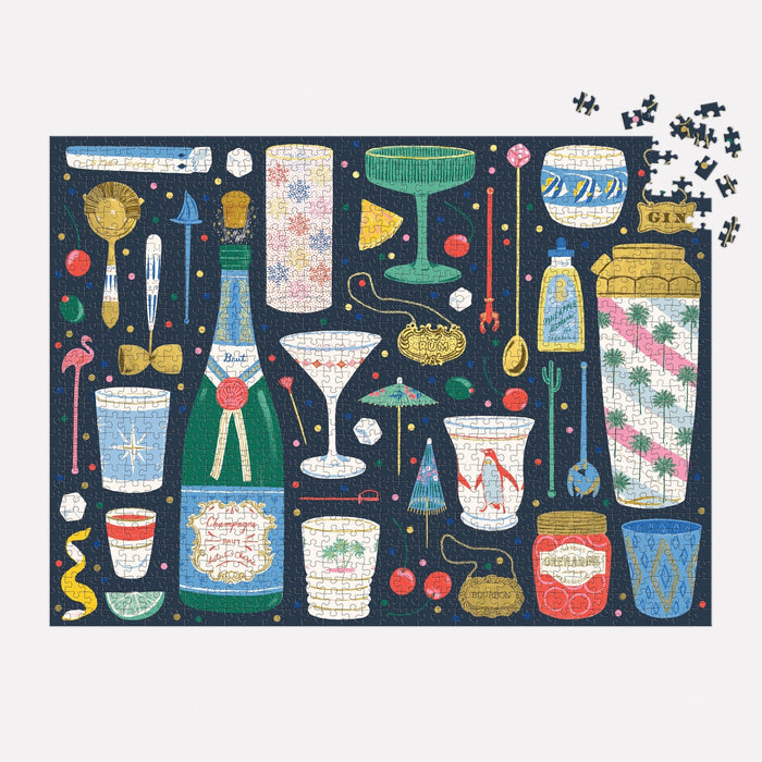 Merry Mixer 1000 Piece Foil Puzzle Jigsaw Puzzle Emily Taylor