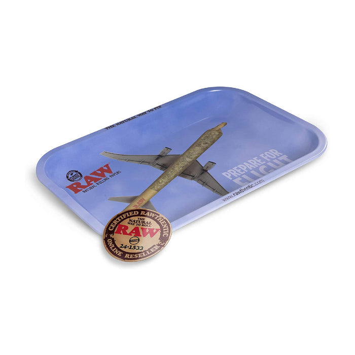 Metal Rolling Tray Prepare For Flight RAW