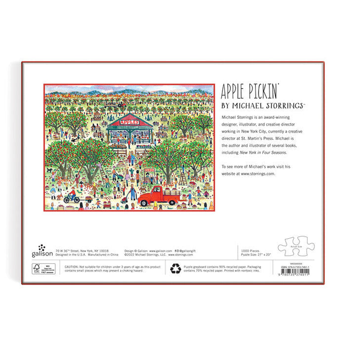 Michael Storrings Apple Pickin' 1000 Piece Puzzle Puzzles Michael Storrings