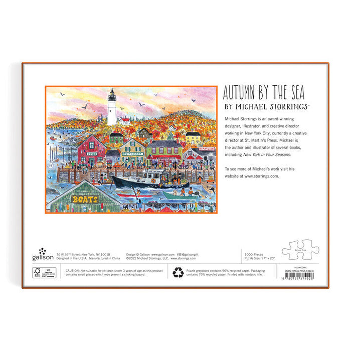Michael Storrings Autumn By the Sea 1000 Piece Puzzle Puzzles Michael Storrings