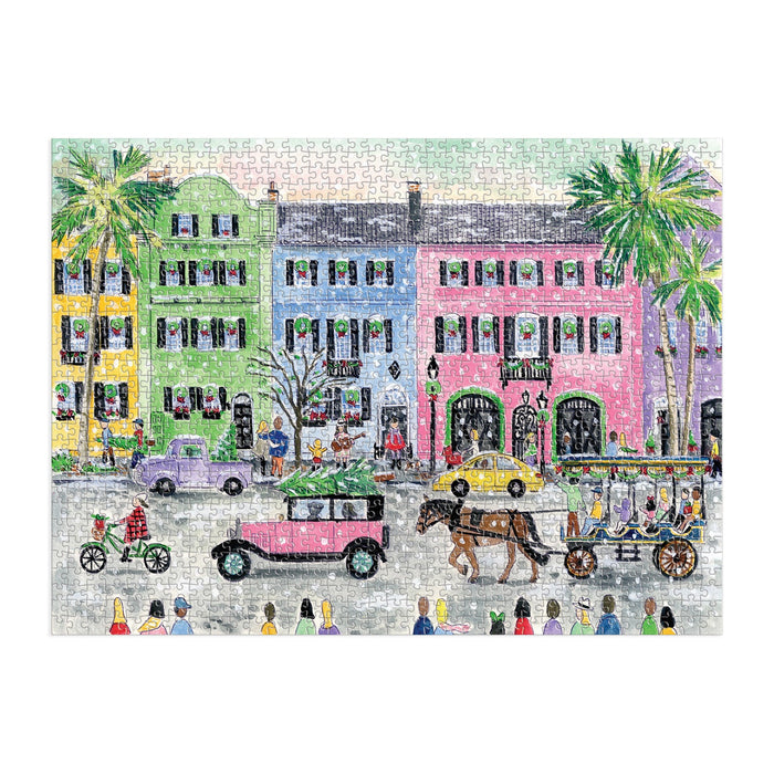 Michael Storrings Christmas in Charleston 1000 Piece Puzzle Galison