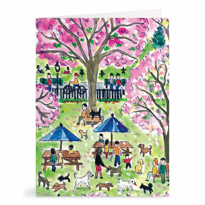 Michael Storrings Dog Park in Four Seasons Greeting Card Assortment Michael Storrings