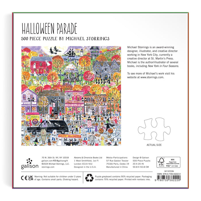 Michael Storrings Halloween Parade 500 Piece Puzzle Jigsaw Puzzle Michael Storrings
