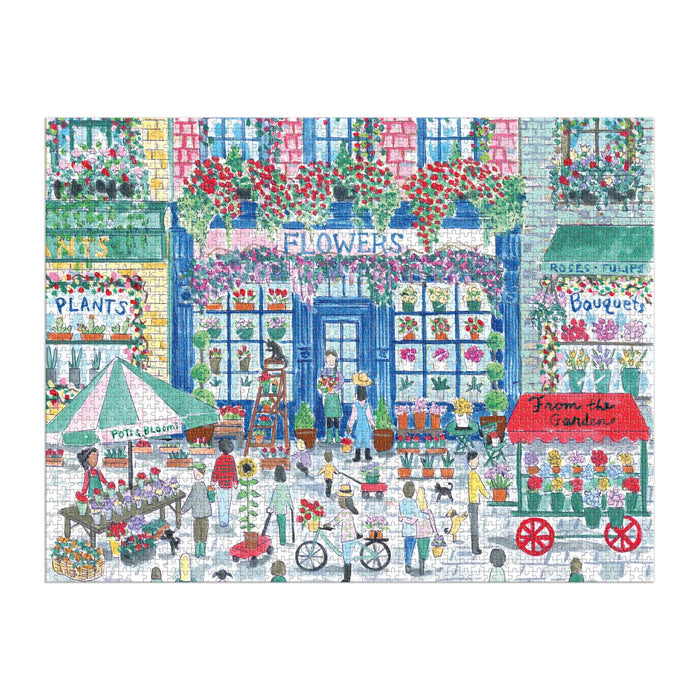 Michael Storrings Market in Bloom 2000 Piece Puzzle Michael Storrings