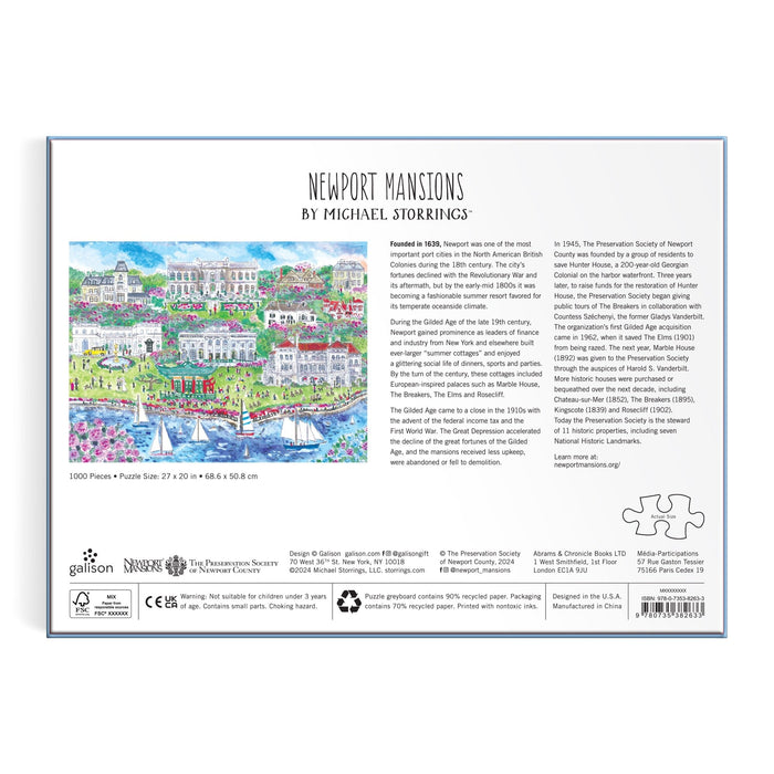 Michael Storrings Newport Mansions 1000 Piece Puzzle Jigsaw Puzzle Michael Storrings