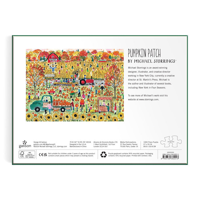 Michael Storrings Pumpkin Patch 1000 Piece Puzzle Jigsaw Puzzle Michael Storrings