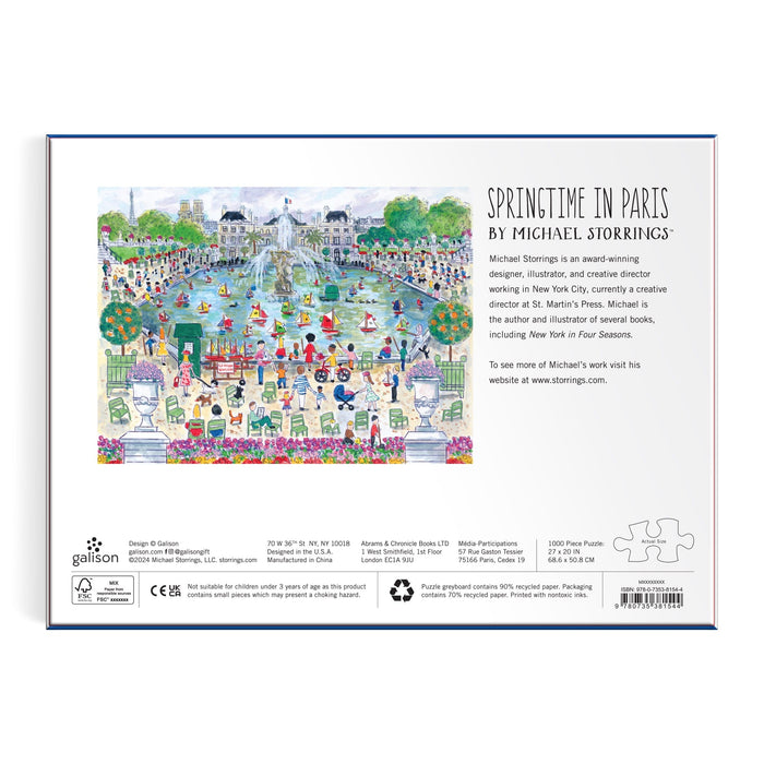 Michael Storrings Springtime in Paris 1000 Piece Puzzle 1000 Piece Puzzles Michael Storrings