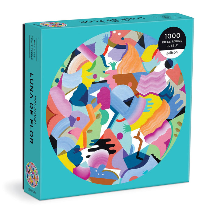 Mina Hamada Luna de Flor 1000 Piece Round Puzzle 1000 Piece Puzzles Galison