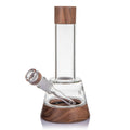 Black walnut and glass water pipe