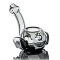 Grey Bat Design Glass Pipe on white background