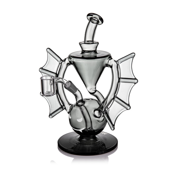 Glass smoking Dab Rig  with Halloween bat design