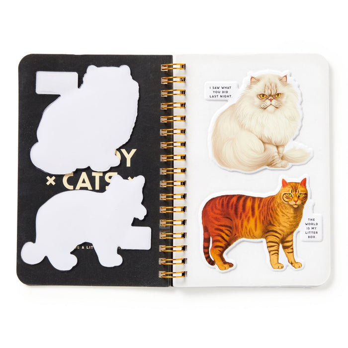 Moody Cats Sticker Book Stickers Brass Monkey Goods