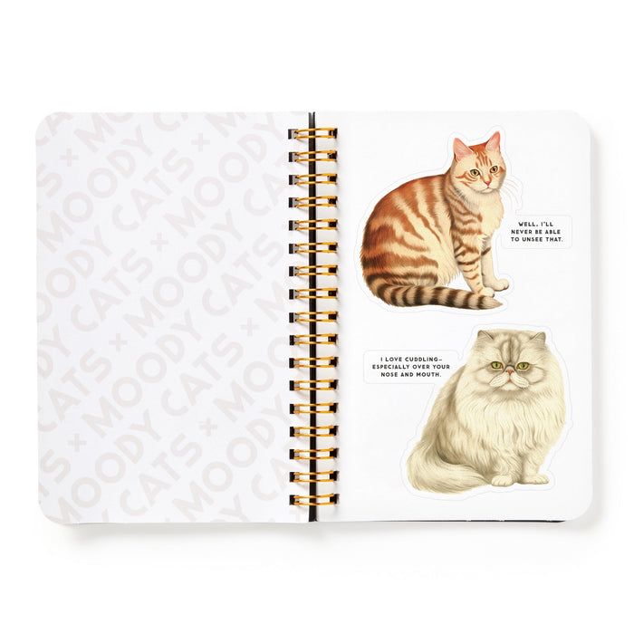 Moody Cats Sticker Book Stickers Brass Monkey Goods