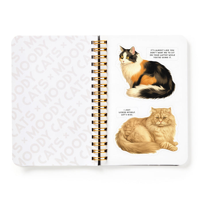 Moody Cats Sticker Book Stickers Brass Monkey Goods