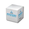White cube box with the text 'Mystery' Dab Rig and the World of Bongs logo, indicating a surprise product inside.