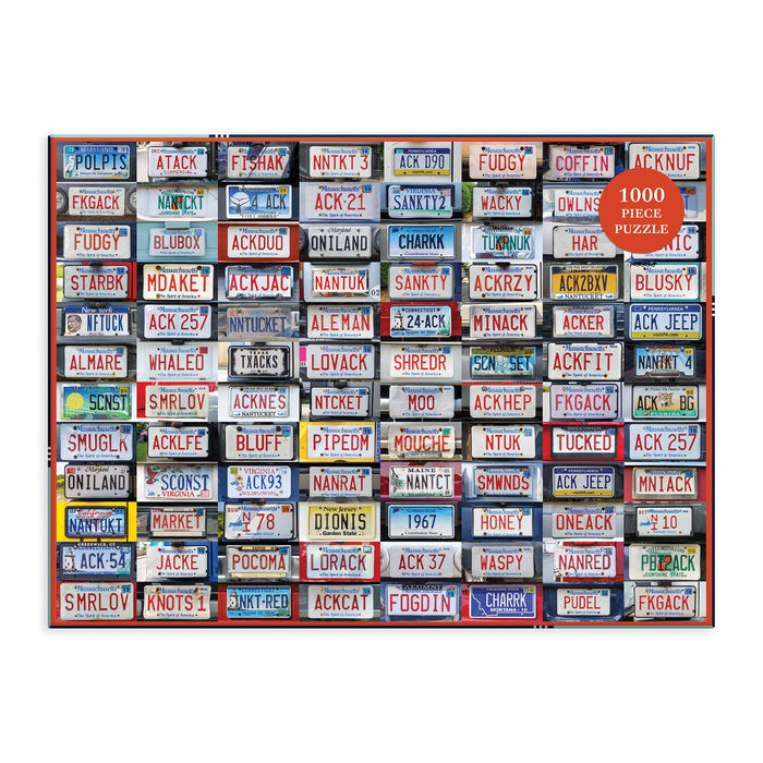 Nantucket License Plates 1000 Piece Jigsaw Puzzle 1000 Piece Puzzles Galison