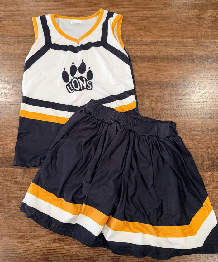 New Loogootee Lions Cheer Set 6-12months