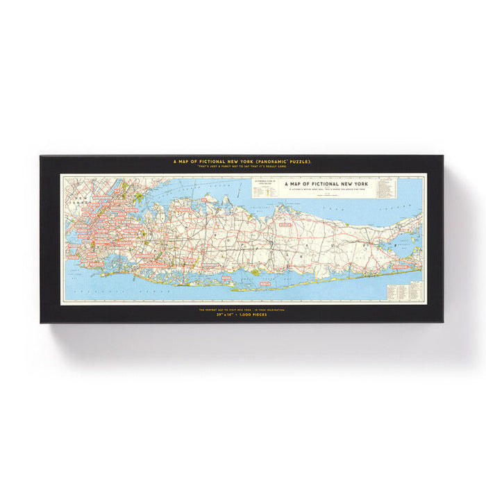 NYC Map 1,000 Piece Panoramic Puzzle Galison