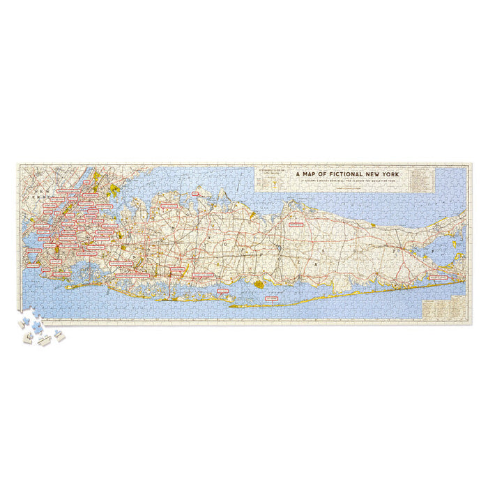 NYC Map 1,000 Piece Panoramic Puzzle Galison