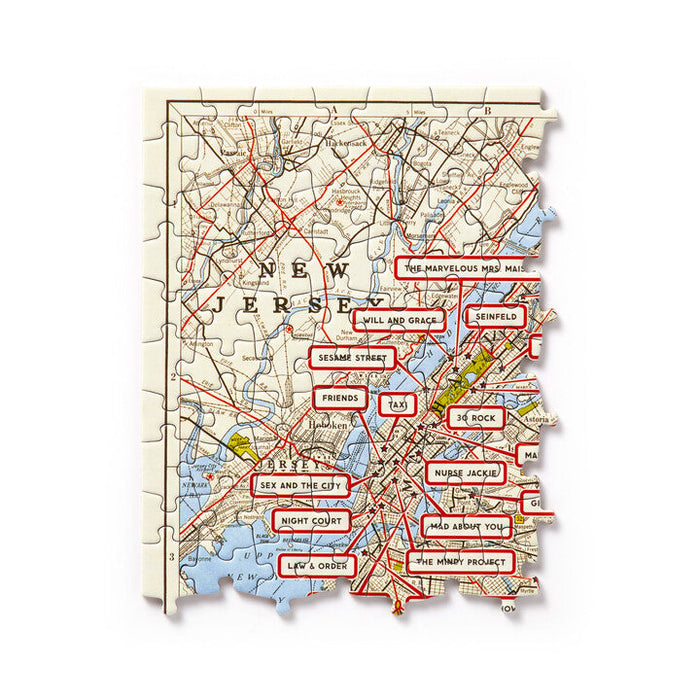 NYC Map 1,000 Piece Panoramic Puzzle Galison