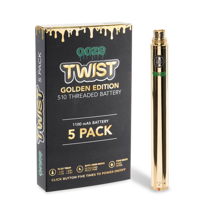 Ooze 1100 Twist Vape Pen Battery - 5 Pack