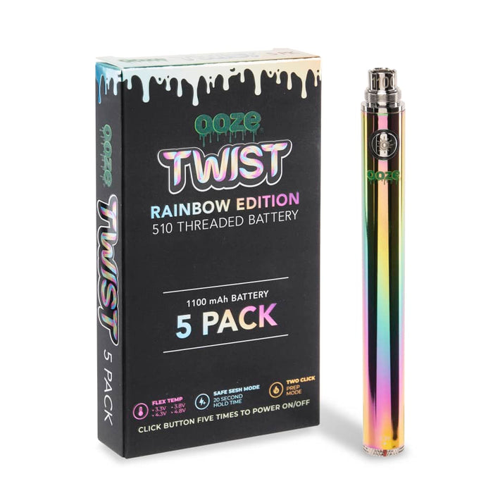 Ooze 1100 Twist Vape Pen Battery - 5 Pack