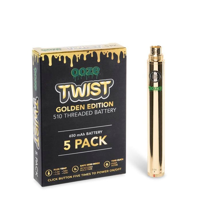 Ooze Twist 650 mAh Vape Battery | 5 Pack
