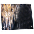 Black marble painted candles custom tabletop print plaque with dripping effect design by Waterdale Collection